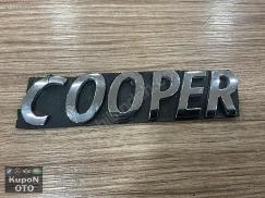51142755617 2755617 MİNİ COOPER R50 R53 R56 F56 R55 F54 F57 R60 F60 COOPER BAGAJ YAZISI ÇIKMA ORJİNAL